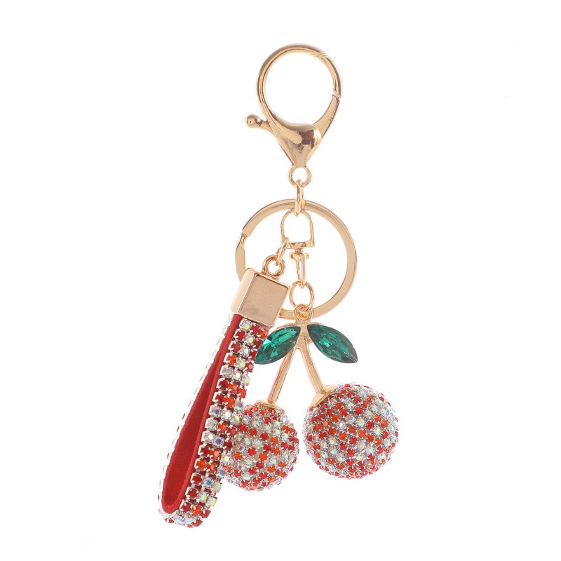 Keychain Factory - Cherry Charm Pendant Ring