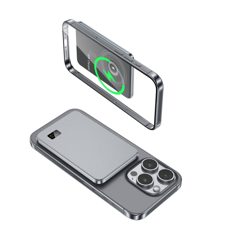 Magnetic Power Bank Supplier - OEM 3-in-1 10000mAh Ultra Slim