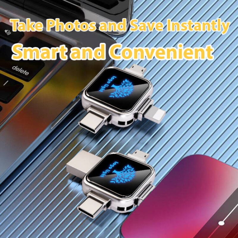 USB Flash Drive Factory - OEM Luminous 4-in-1 OTG 128GB