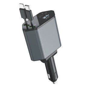 Car Charger Supplier - OEM 4-in-1 120W Retractable Cable
