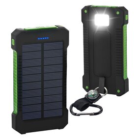 Solar Power Bank Factory - OEM 10000mAh Built-in Cable Holder