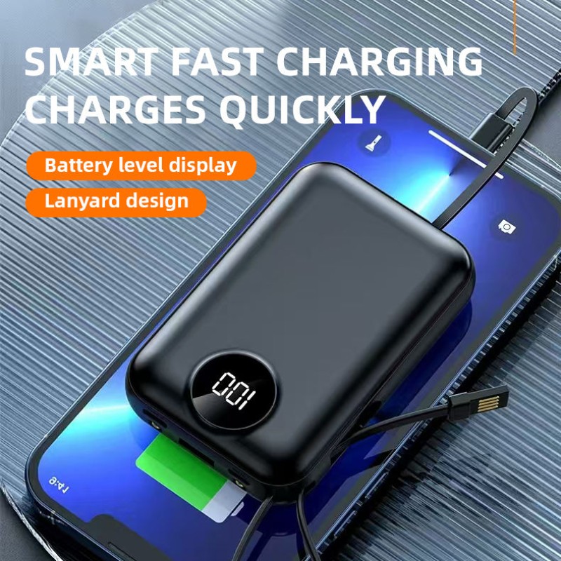 Power Bank Supplier - OEM 20000mAh 22.5W Slim Built-in Cable