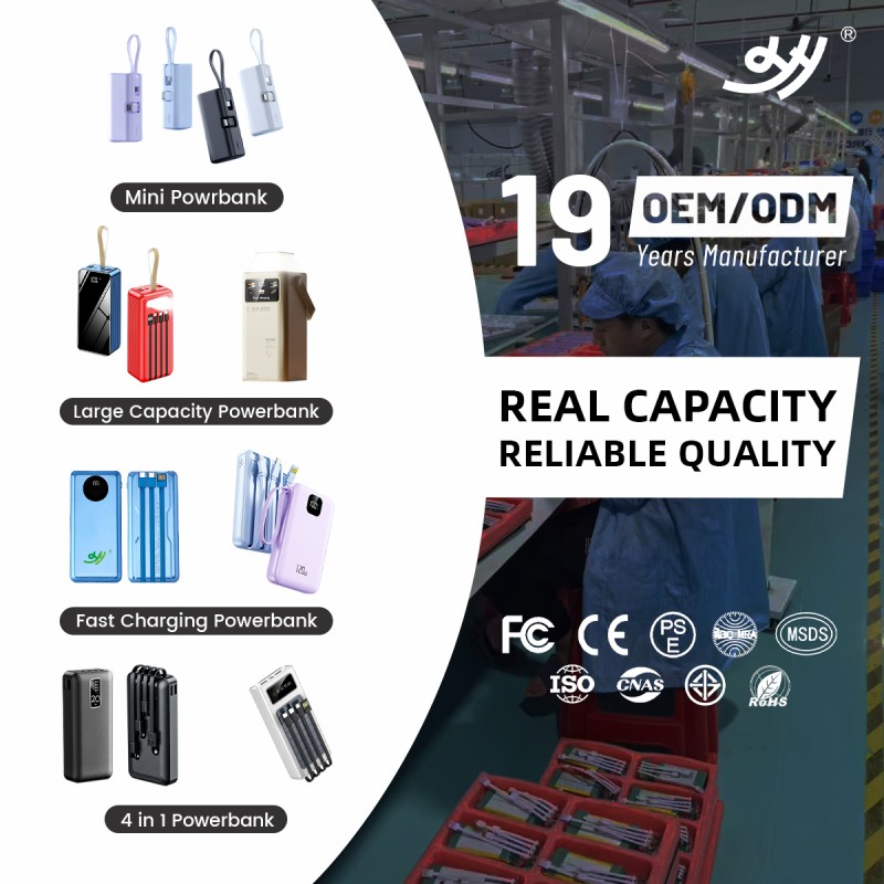 Power Bank Manufacturer - OEM 10000-20000mAh Li-Polymer Fast Charge