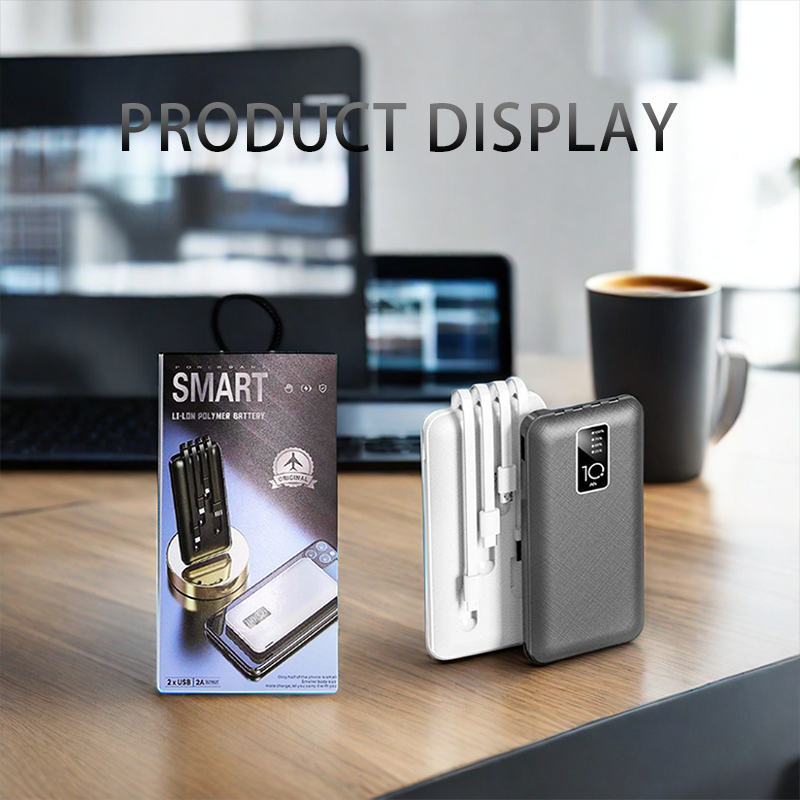 Power Bank Supplier - OEM 30000mAh Li-Polymer with Cable