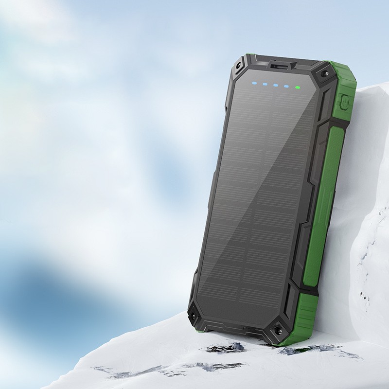 Solar Power Bank Factory - OEM 20000mAh Waterproof LED Flashlight