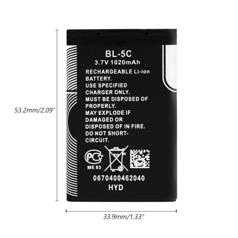 Mobile Battery Manufacturer - OEM BL5C Oraimo Charger Battery