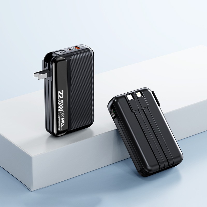Power Bank Manufacturer - OEM 22.5W 20000mAh Built-in Cable