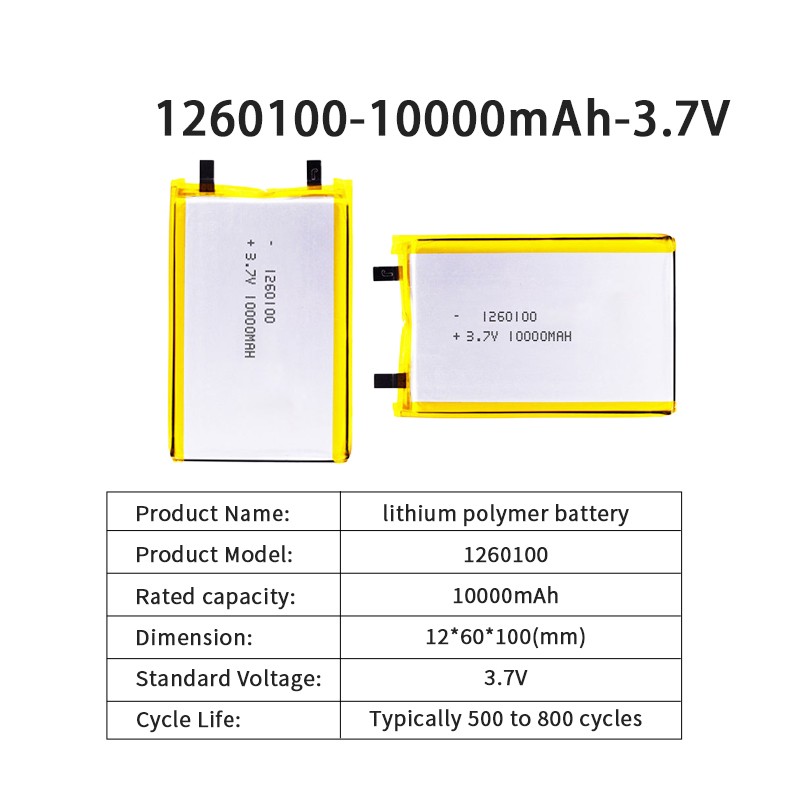 Lipo Battery Manufacturer - OEM 1260110 10000mAh Power Bank