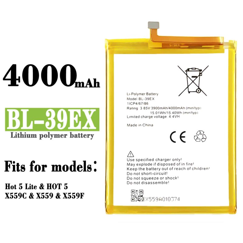 Mobile Battery Manufacturer - OEM BL-58CX 6000mAh Infinix