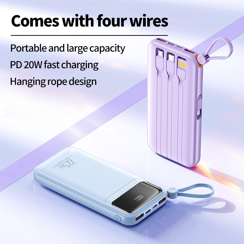 Power Bank Factory - 20000mAh Cable Digital Outdoor