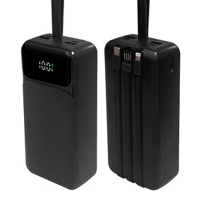 Power Bank Factory - 10000mAh LCD Built-in Cable OEM