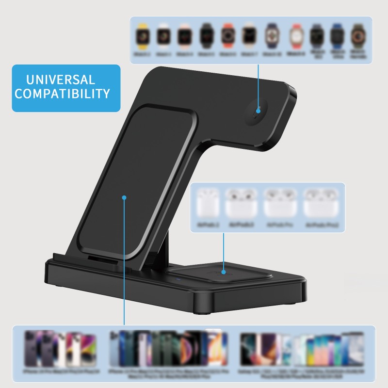 Wireless Charger Manufacturer - 15W Foldable Travel