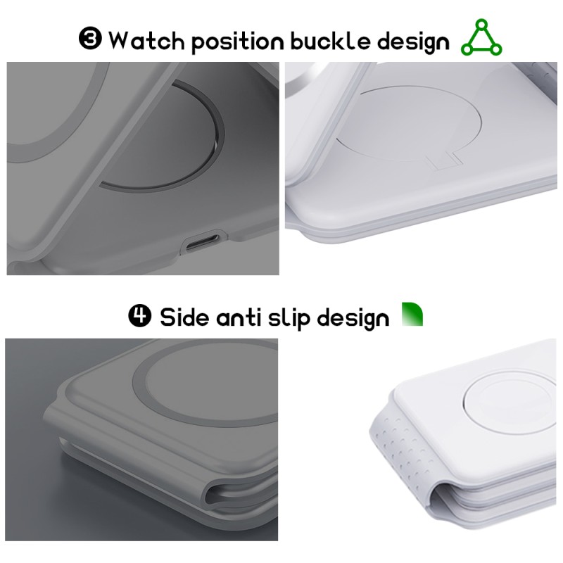 Wireless Charger Factory - 3-in-1 Foldable 15W Fast