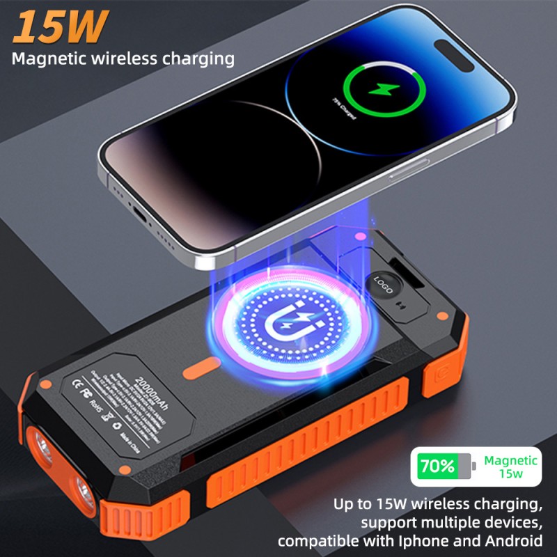 Solar Power Bank Manufacturer - 20000mAh Waterproof Panel