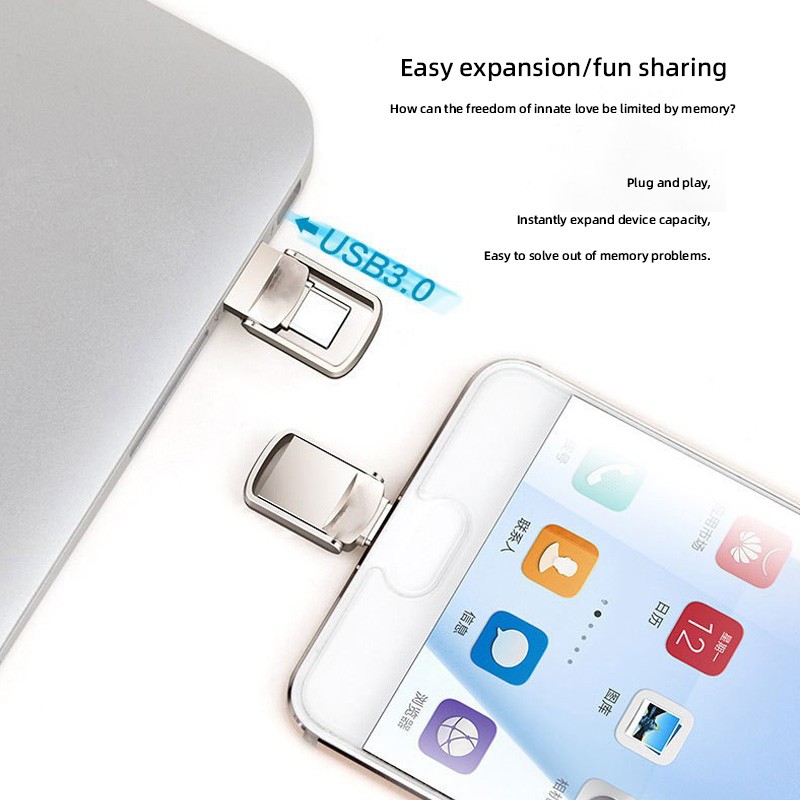 Flash Drive Factory - 2-in-1 Music 128GB OTG