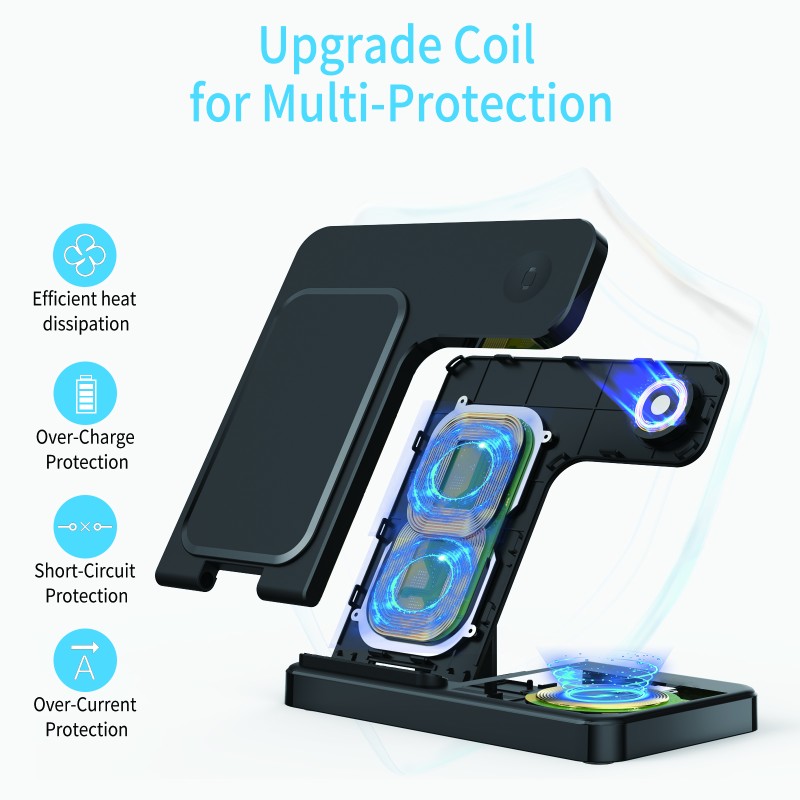 Wireless Charger Manufacturer - 15W Foldable Travel