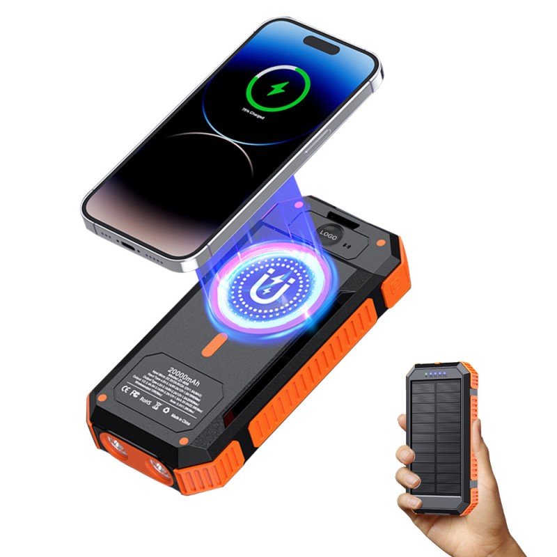 Solar Power Bank Manufacturer - 20000mAh Waterproof Panel