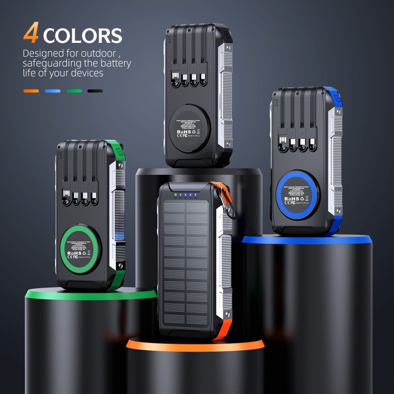 Solar Power Bank Manufacturer - 30000mAh 15W Magnetic