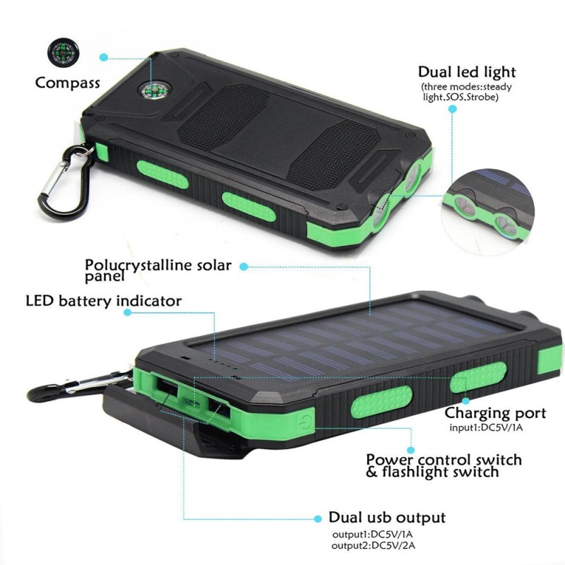 Power Bank Factory - OEM 20000mAh Waterproof Solar Power Bank