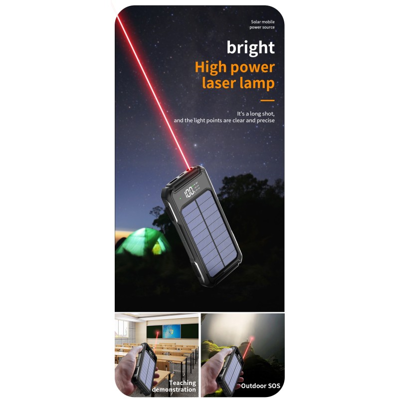 Power Bank Manufacturer - OEM 10000mAh Solar Strong LED Light