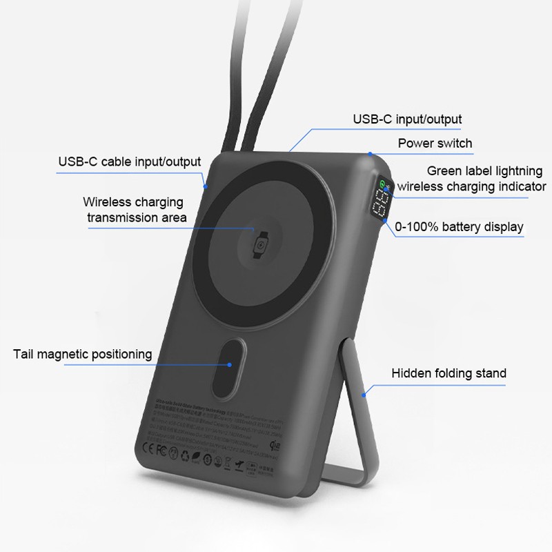 Power Bank Supplier - OEM 3-in-1 15W Magnetic 10000mAh