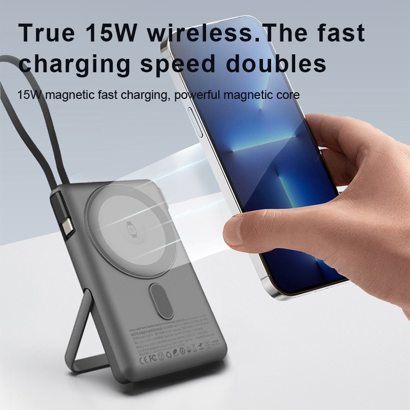 Power Bank Supplier - OEM 3-in-1 15W Magnetic 10000mAh