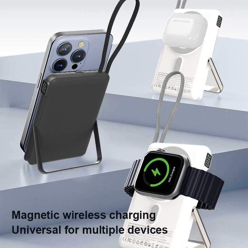 Power Bank Supplier - OEM 3-in-1 15W Magnetic 10000mAh