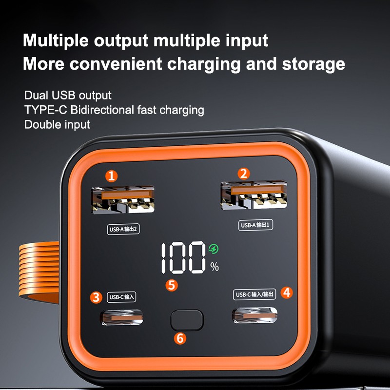 Power Bank Factory - OEM 20000mAh Dual LED Lights Portable