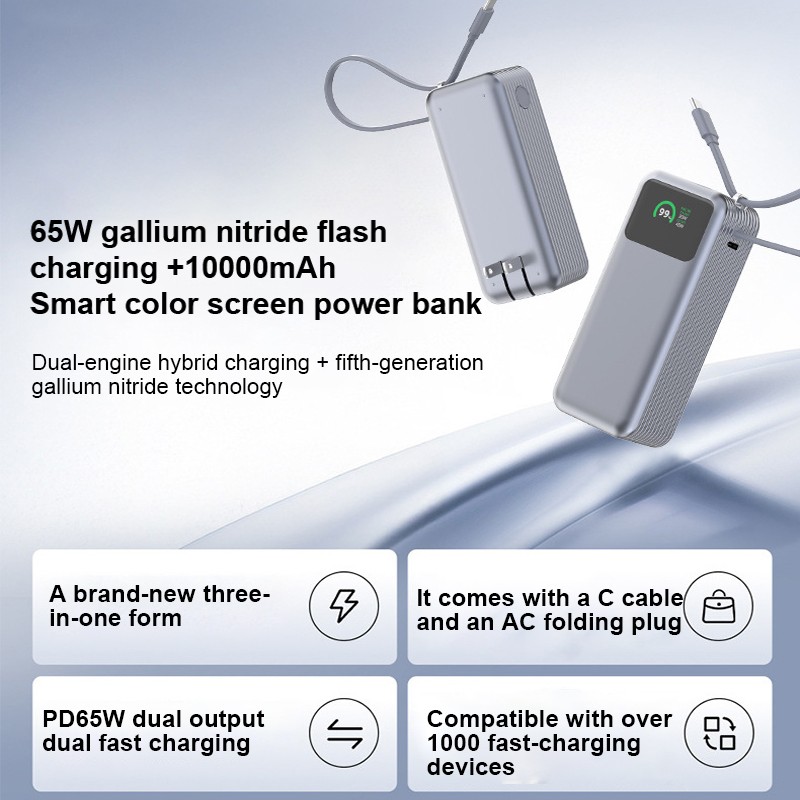 Power Station Supplier - OEM GaN 10000mAh Digital Display