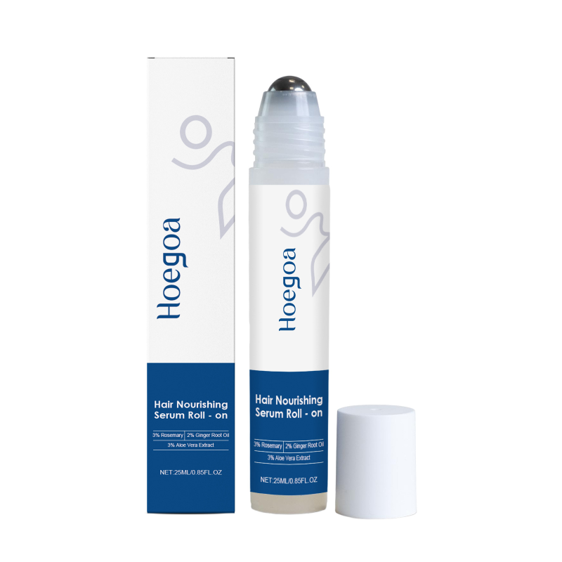 HOEGOA Hair Care Scalp Nourishing Serum Treatment Essence Moisturizing Plumping Hair Follicle Roll-on Essential Oil