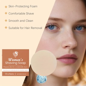 OCEAURA 60g Cleaning Moisturizing Nourishing Soothing Smoothing Women Shaving Soap