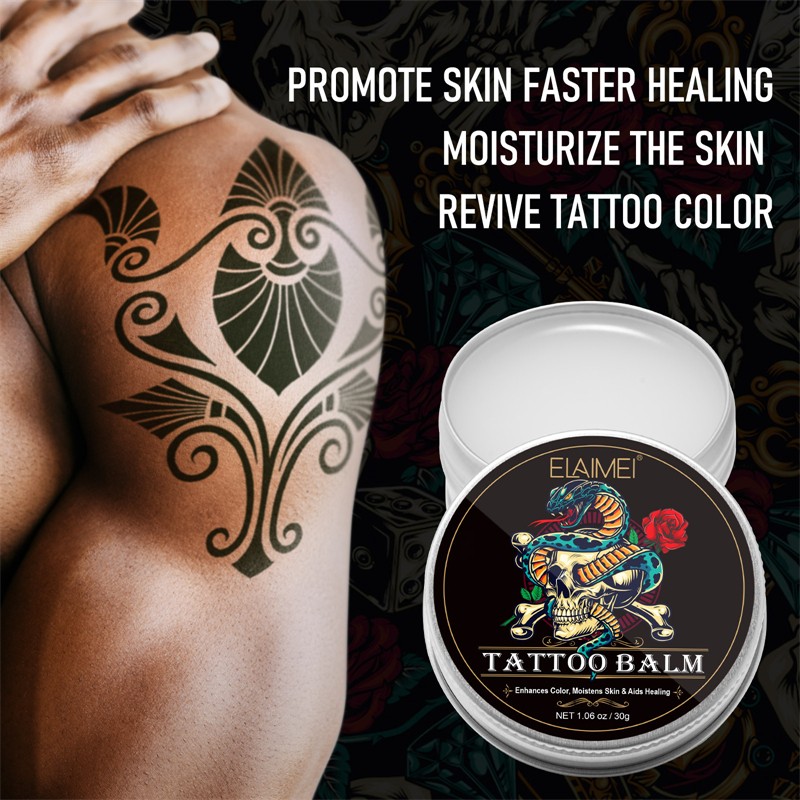 ELAIMEI Color Enhancing Moistening Anti Fading Tattoo Healing Balm Cure Accelerating Pain Swelling Relieving Tattoo Care Butter