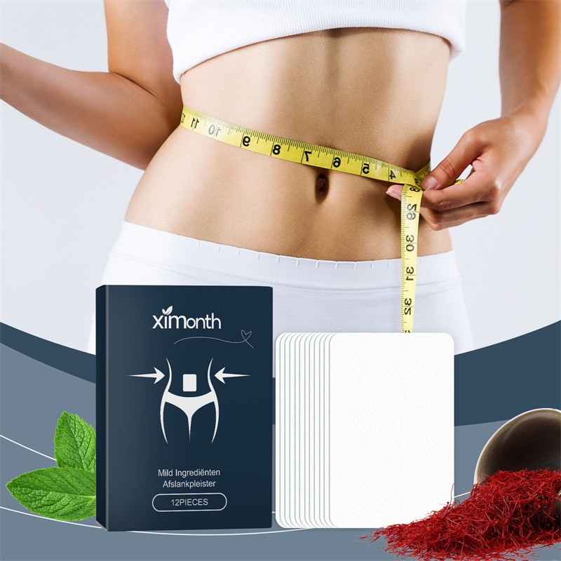 Ximonth 12pcs Slim Flat Stomach Patches Firming Elasticity Improving Body Lines Shaping Afslankpleister Slimming Patch