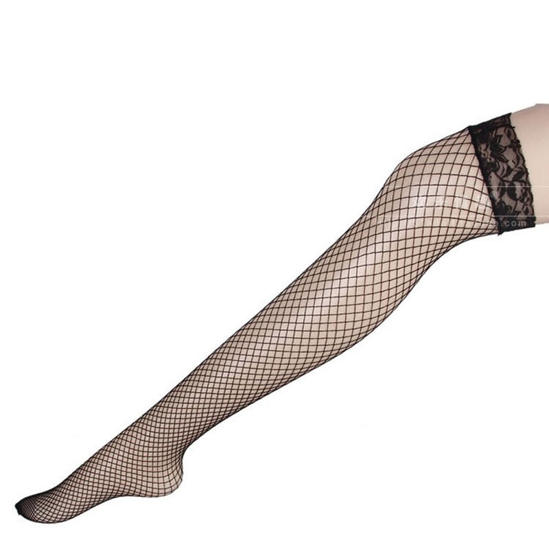 Female Designer Sock Sexy Leg Wear Woman Fishnet Mesh Sheer Hot Silk Anti slip Transparent Thin Sock