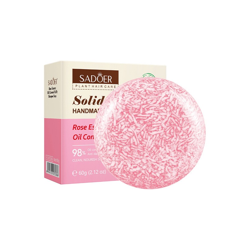 Sadoer Solid Shampoo Handmade Soap Cleansing Oil Controlling Dandruff Itchiness Removing Ginger Rosemary Lavender Hair Shampoo