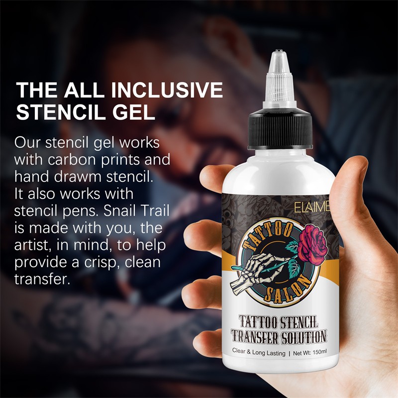 ELIAMEI Tattoo Stencil Transfer Solution Fragrant clear Images Transfering Tattoo Transfer Gel Color Fixing Stencil Tattoo Salon