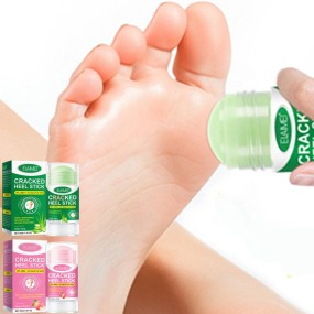 ELAIMEI Peach Aloe Cracked Heel Stick Moisturizing Softening Smoothing Exfoliating Elbow Palm Hand Knee Feet Cream Stick