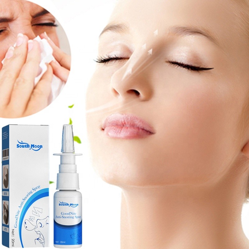 South Moon 20ml Goodnite Anti Snoring Spray Sneezing Itchy Runnny Nose Nasal Congestion Dry Nasal Rhinitis Relieving Spray