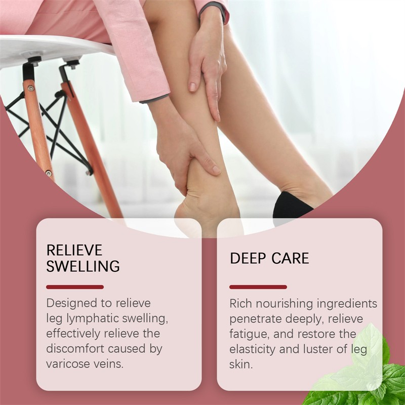 South Moon 20g Lymphatic Massage Cream Leg Pain Vericose Vein Discomfort Relieving Swelling Reducing Lymph Cream