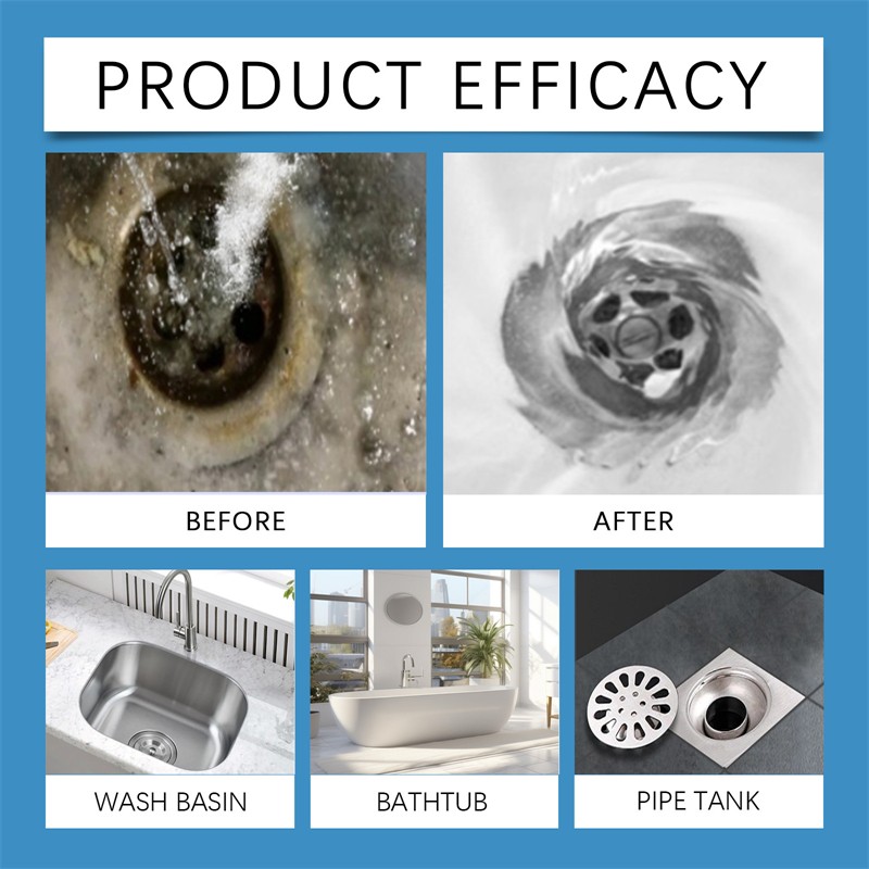 Jue Fish 300ml Kitchen Unblocker Metal Ions Grease Dissolving Blackage Clearing Clogs Dispersing Pipe Cleaning Unclogging Agent