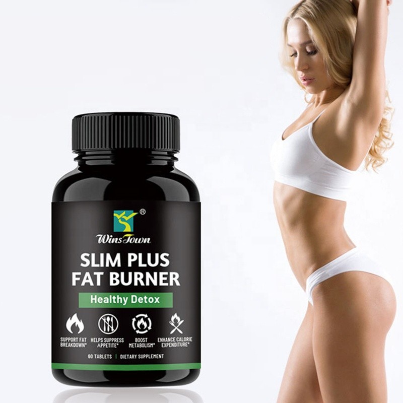 Wins Town 60pcs Slim Plus Fat burner Healthy Detox Energy Metabolism Boosting Appetite Suppressing Fat Burning Tablet