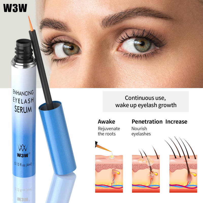 W3W Transparent Colorless Enhancing Eyelash Serum Lengthening Curls Gentle Eyelash Growth Treatments