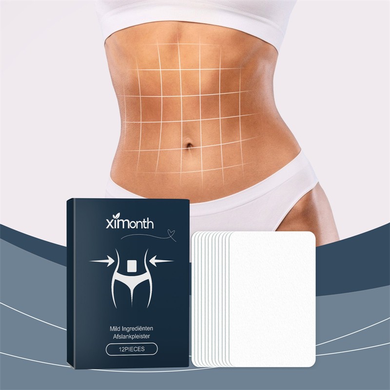 Ximonth 12pcs Slim Flat Stomach Patches Firming Elasticity Improving Body Lines Shaping Afslankpleister Slimming Patch