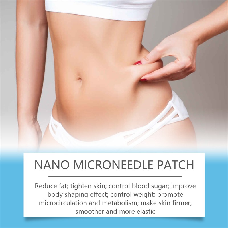 Ximonth 4pcs Nano Microneedle Patches Firming Weight Controlling Blood Sugar Supporting Body Care Patch