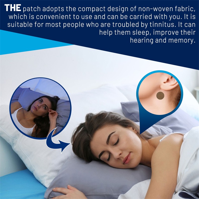 South Moon 12pcs Tinnitus Relief Patch Ear Tighteness Pain Hearing Loss Buzzing Upset Mental Breakdown Insomnia Relieving Patch