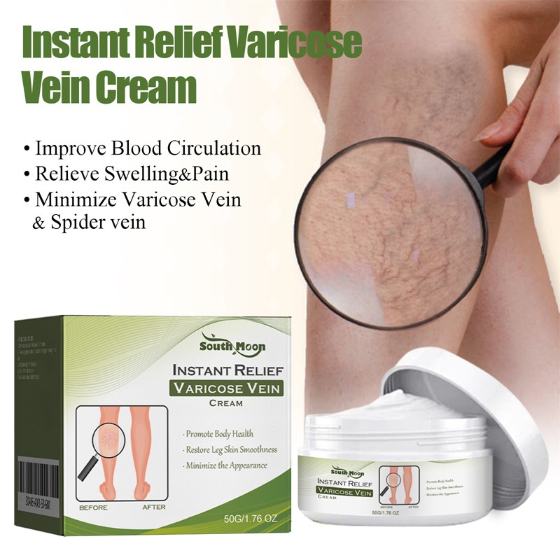 South Moon Best Instant Relief Varicose Vein Cream Soreness Swelling Earthworm Leg Relieving Spider Vein Removal Cream