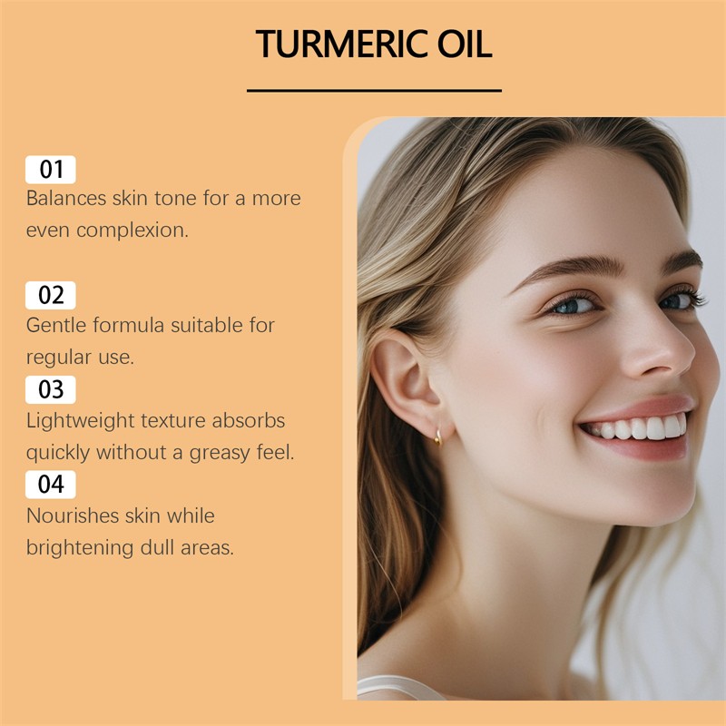 HOYGI 30ml Turmeric Oil Brightening Nourishing Lifting Tumeric Body Face Oil with logo