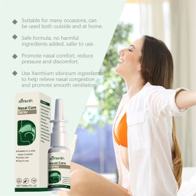 Ximonth 30ml Nasal Care Spray Nasal Congestion Itch Relieving Runny Nose Sneezing Reducing Nasal Mucosa Moisturizing Spray