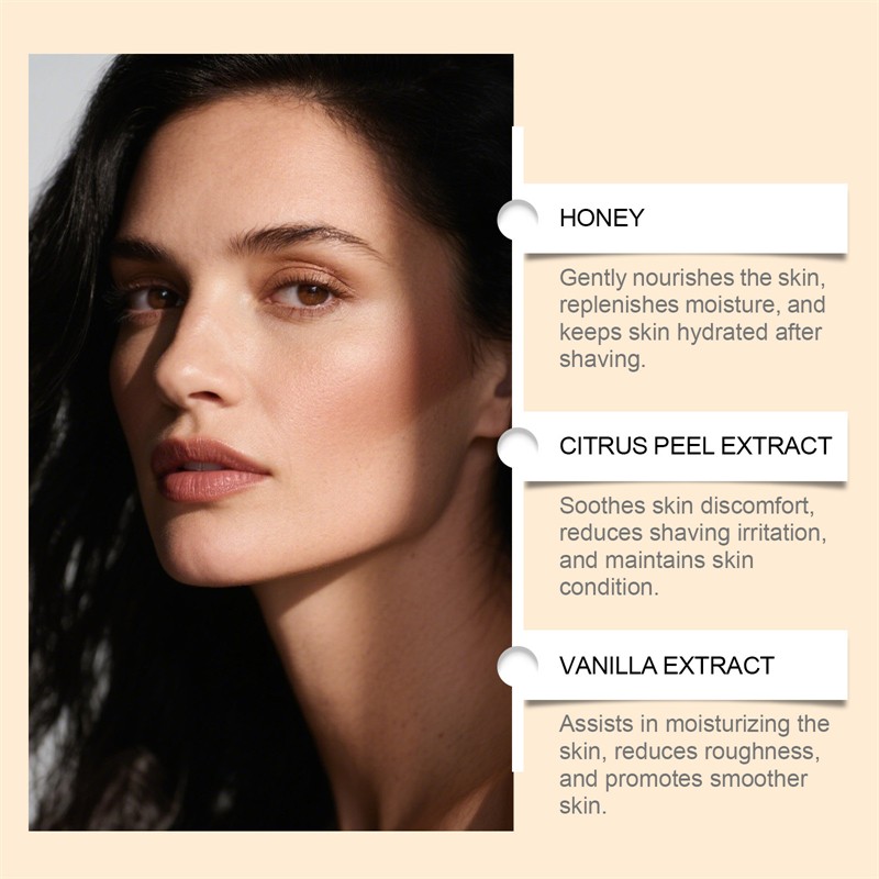 OCEAURA 60g Cleaning Moisturizing Nourishing Soothing Smoothing Women Shaving Soap