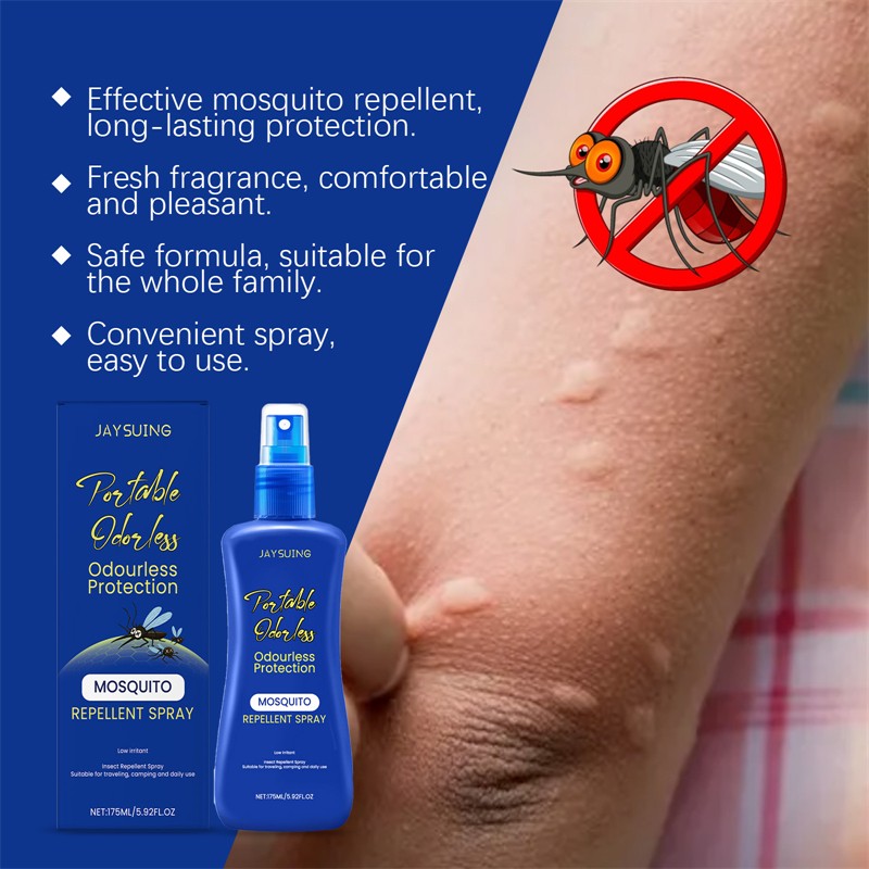 Jaysuing 175ml Mosquito Repellent Spray Mosquito Repellenting Bites Reducing Outdoors Family Mosquito Repelling Liquid